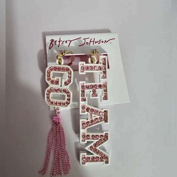 Betsey Johnson Go Team Earrings! NWT! - Picture 10 of 13